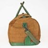 Weekender/Duffel Bag, braungrün in waxed Canvas und Leder